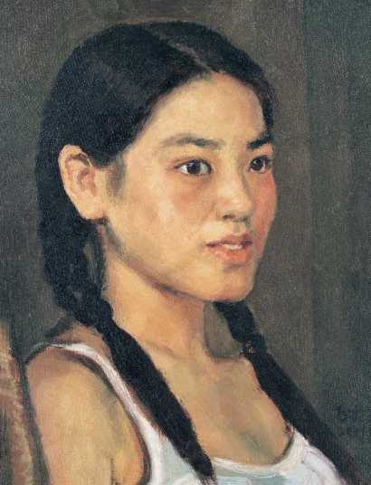 杨飞云 2001年作 少女像